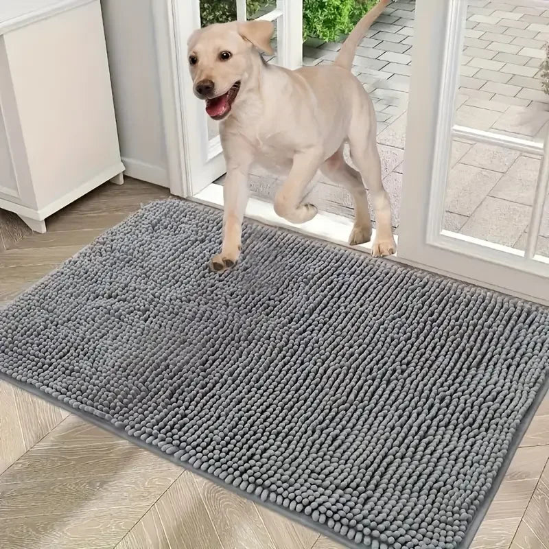 Dog Door Mat For Muddy Paws, Absorbs Moisture And Dirt, Absorbent Non-Slip Washable Mat, Quick Dry Microfiber, Mud Mat For Dogs