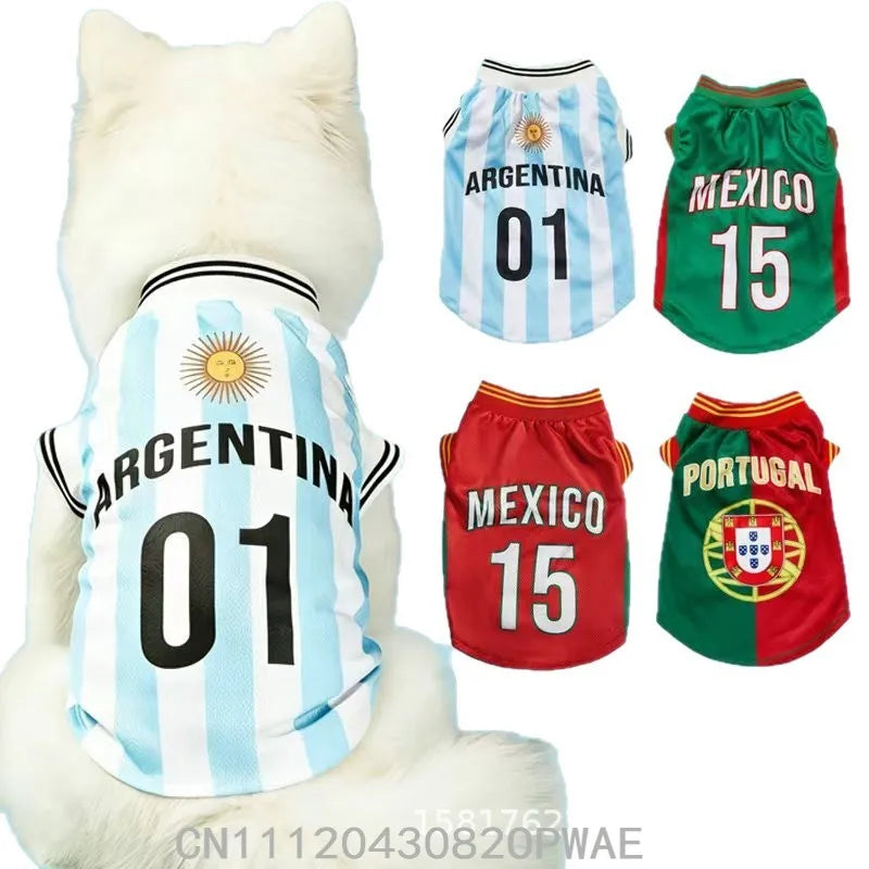 Dog Basketball Jersey Clothes Boy Girl Dog Pet Vest Clothes Puppy Shirt Apparel Cute Outfit Summer T-shirt for All Breeds XS-2XL