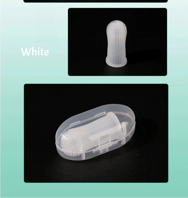 Soft Dog Finger Toothbrush Silicone Cat Teeth Cleaning Pet Dental Care Nontoxic Tooth Brush Dog Products Puppy Cat Tooth Care