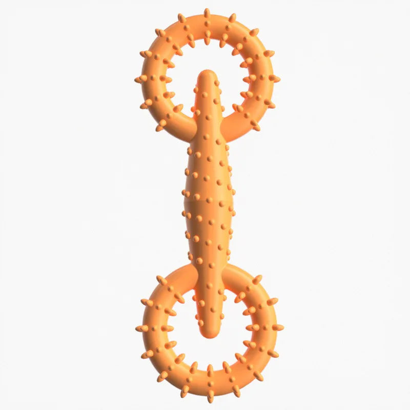 Dog Durable Chew Stick Toy Interactive Game Toy / Teeth Cleaning Training Toy / Pet Supplies / Handcuffs with Thorns Biting Toy