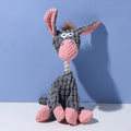Funny Donkey Plush Dog Toys Squeaky Bite Resistant Molar Interactive Pet Chew Toys for Dogs