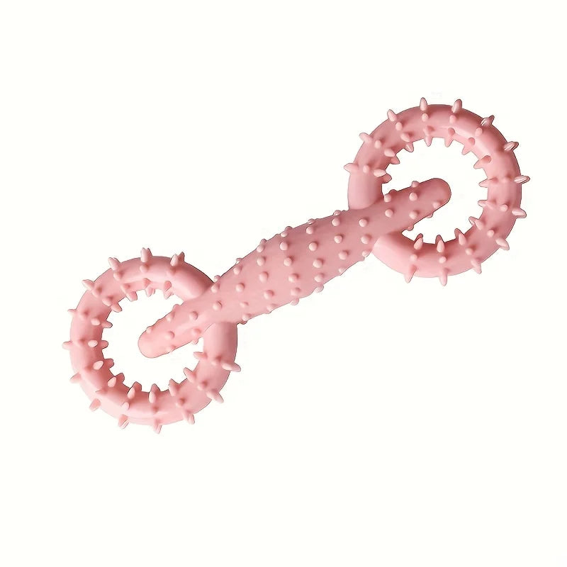 Dog Durable Chew Stick Toy Interactive Game Toy / Teeth Cleaning Training Toy / Pet Supplies / Handcuffs with Thorns Biting Toy