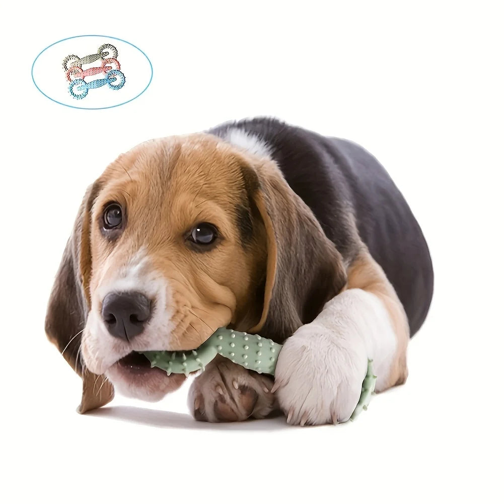 Dog Durable Chew Stick Toy Interactive Game Toy / Teeth Cleaning Training Toy / Pet Supplies / Handcuffs with Thorns Biting Toy