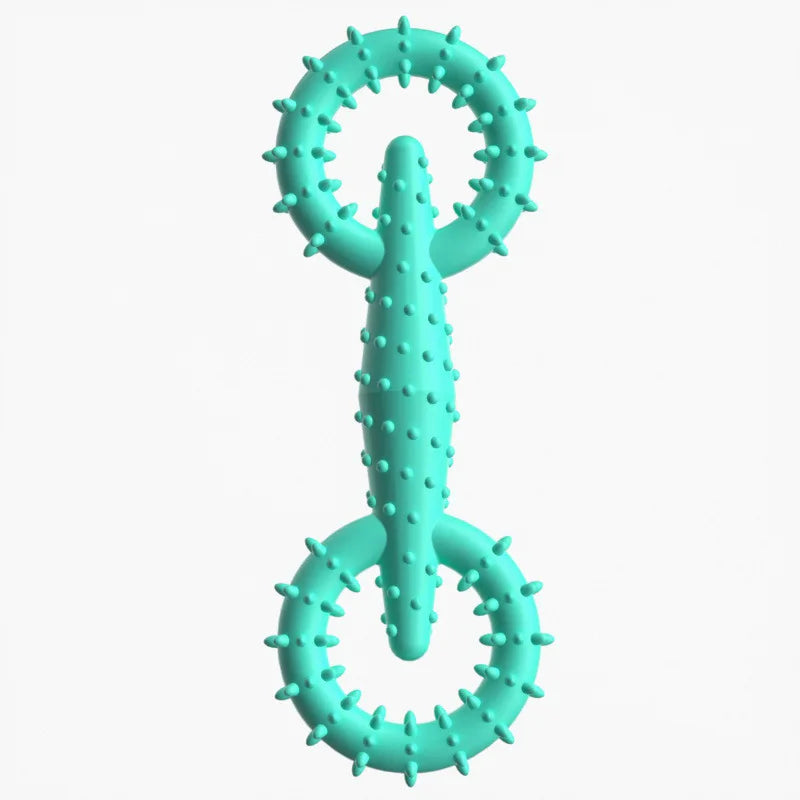 Dog Durable Chew Stick Toy Interactive Game Toy / Teeth Cleaning Training Toy / Pet Supplies / Handcuffs with Thorns Biting Toy