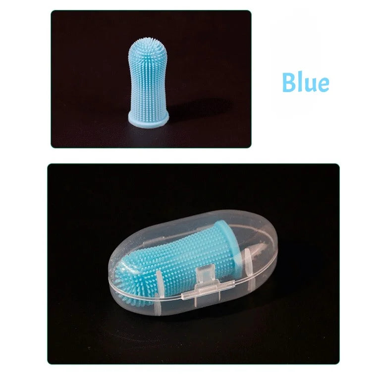 Soft Dog Finger Toothbrush Silicone Cat Teeth Cleaning Pet Dental Care Nontoxic Tooth Brush Dog Products Puppy Cat Tooth Care