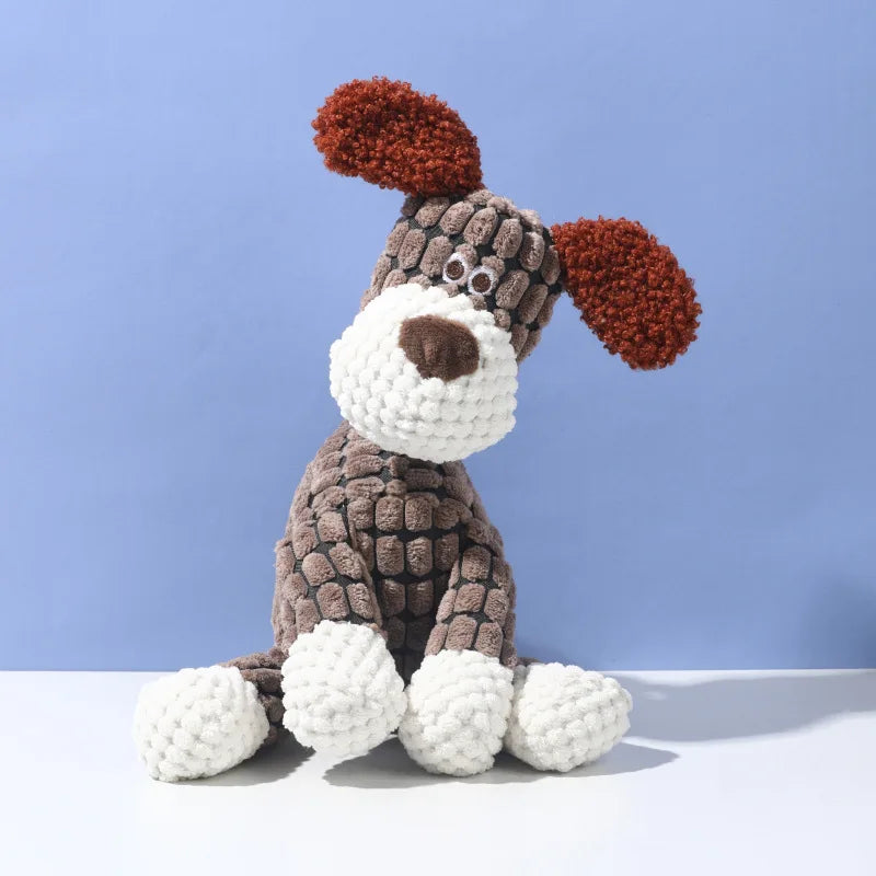 Funny Donkey Plush Dog Toys Squeaky Bite Resistant Molar Interactive Pet Chew Toys for Dogs
