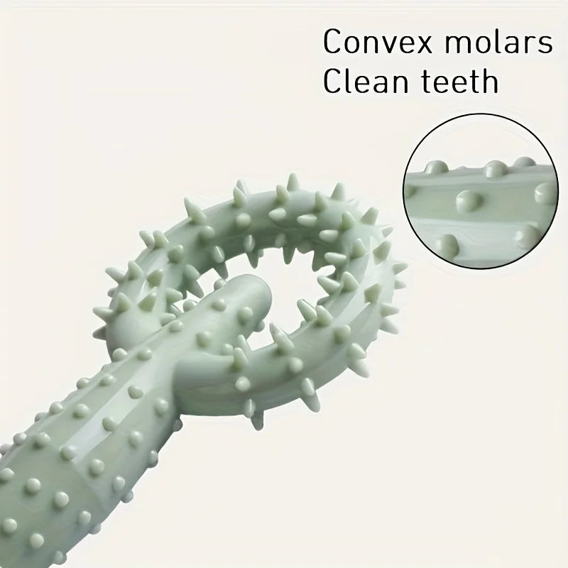 Dog Durable Chew Stick Toy Interactive Game Toy / Teeth Cleaning Training Toy / Pet Supplies / Handcuffs with Thorns Biting Toy