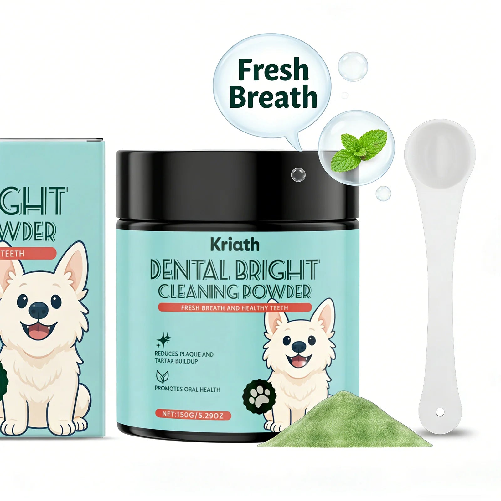 Dog Tooth Cleaning Powder Removing teeth Surface Stains Reduce Dental Plaques Eliminate Bad Breath Daily Dog Teeth Care Products