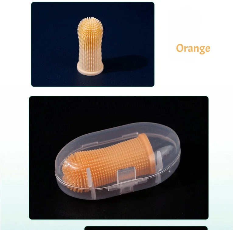 Soft Dog Finger Toothbrush Silicone Cat Teeth Cleaning Pet Dental Care Nontoxic Tooth Brush Dog Products Puppy Cat Tooth Care