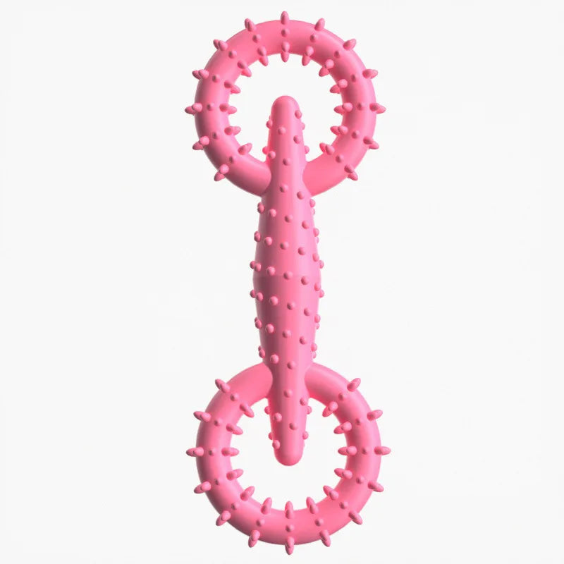 Dog Durable Chew Stick Toy Interactive Game Toy / Teeth Cleaning Training Toy / Pet Supplies / Handcuffs with Thorns Biting Toy