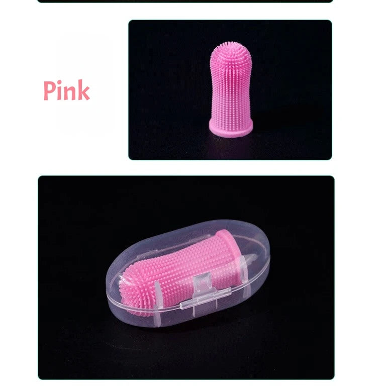 Soft Dog Finger Toothbrush Silicone Cat Teeth Cleaning Pet Dental Care Nontoxic Tooth Brush Dog Products Puppy Cat Tooth Care