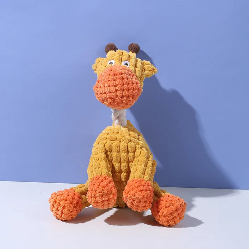 Funny Donkey Plush Dog Toys Squeaky Bite Resistant Molar Interactive Pet Chew Toys for Dogs