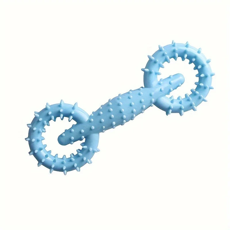 Dog Durable Chew Stick Toy Interactive Game Toy / Teeth Cleaning Training Toy / Pet Supplies / Handcuffs with Thorns Biting Toy