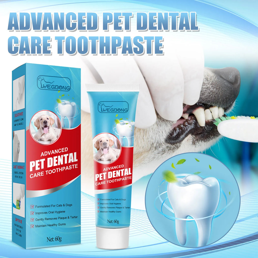 Pet Toothpaste for Dogs, Fresh Breath, Bad Breath, Dental Plaque Cleaning, Cat Oral Care Toothpaste