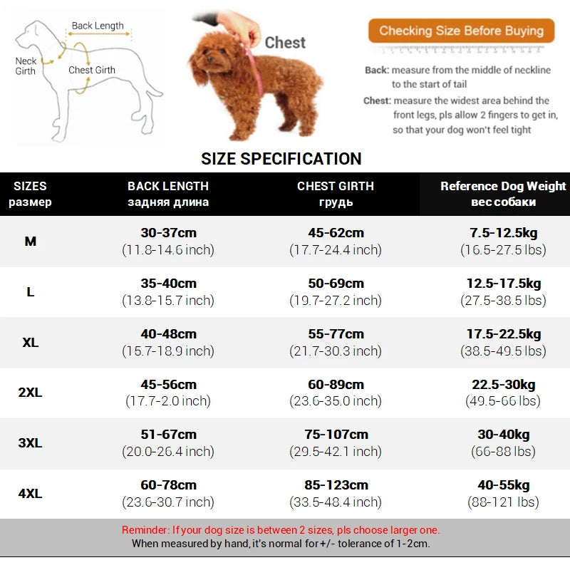 Dog Raincoat for Large Dogs Soft Breathable Snow-Proof Windproof Pet Rain Jacket Safety Waterproof Outdoor Dog Coat with Legs
