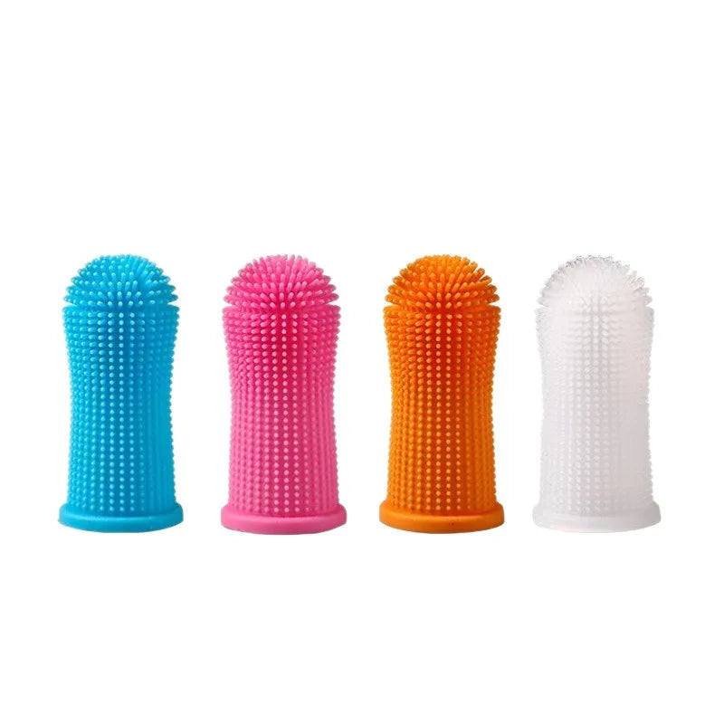 Soft Dog Finger Toothbrush Silicone Cat Teeth Cleaning Pet Dental Care Nontoxic Tooth Brush Dog Products Puppy Cat Tooth Care