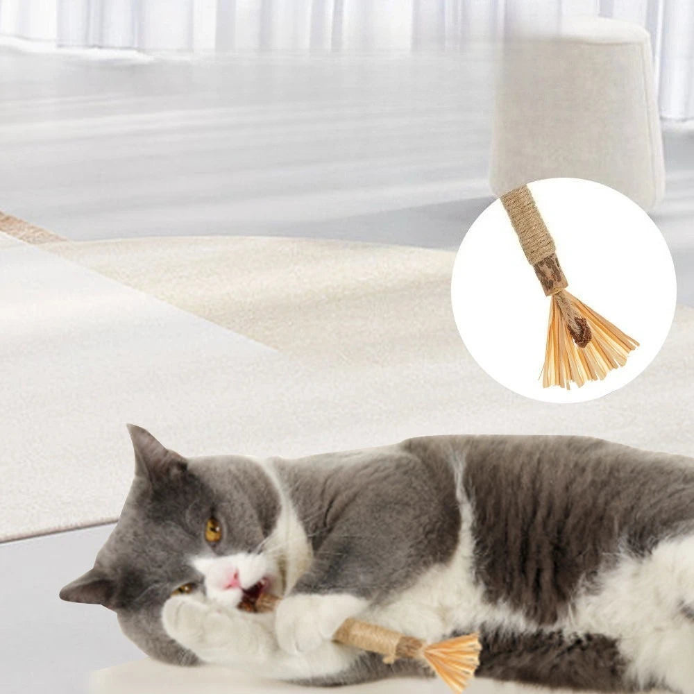 New Cat Toys Teeth Cleaning Bite Prevention Cleaning Teasing Cats Cat Sticks Self Entertainment Pet Supplies Pet Toys Cat Toy