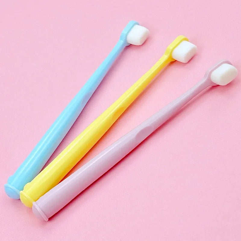 Pet Toothbrush Dog Teeth Cleaning Cat Toothbrush Oral Care Dog Toothbrushes Soft Dense Hair Tooth Brush for Dogs Mouth Cleaning
