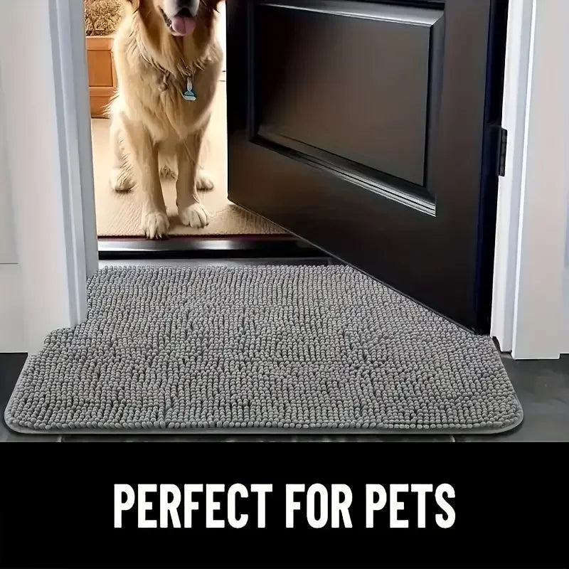 Dog Door Mat For Muddy Paws, Absorbs Moisture And Dirt, Absorbent Non-Slip Washable Mat, Quick Dry Microfiber, Mud Mat For Dogs