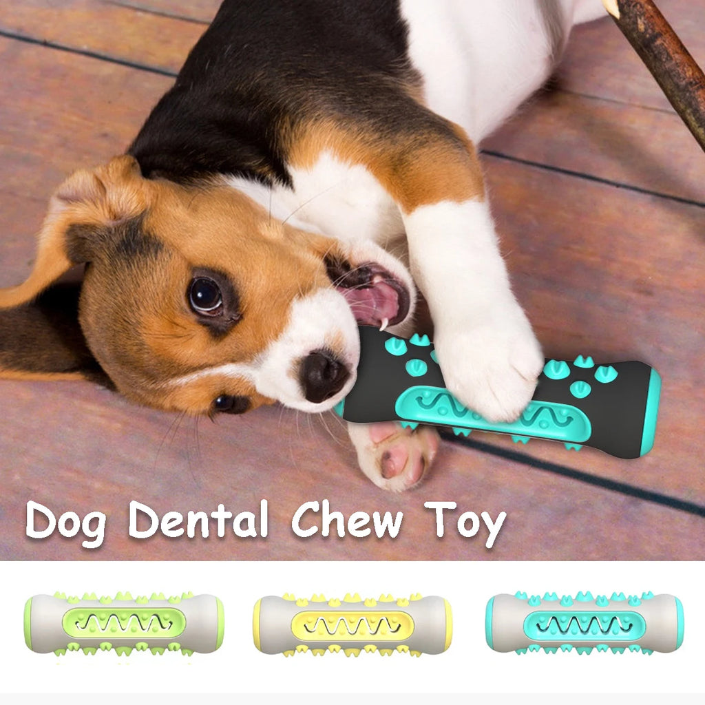 Dog Dental Chew Toys for Teeth Cleaning Puppy Teething Sticks & Chewable Bone Toothbrush Enzymatic Oral Care Fresh Breath