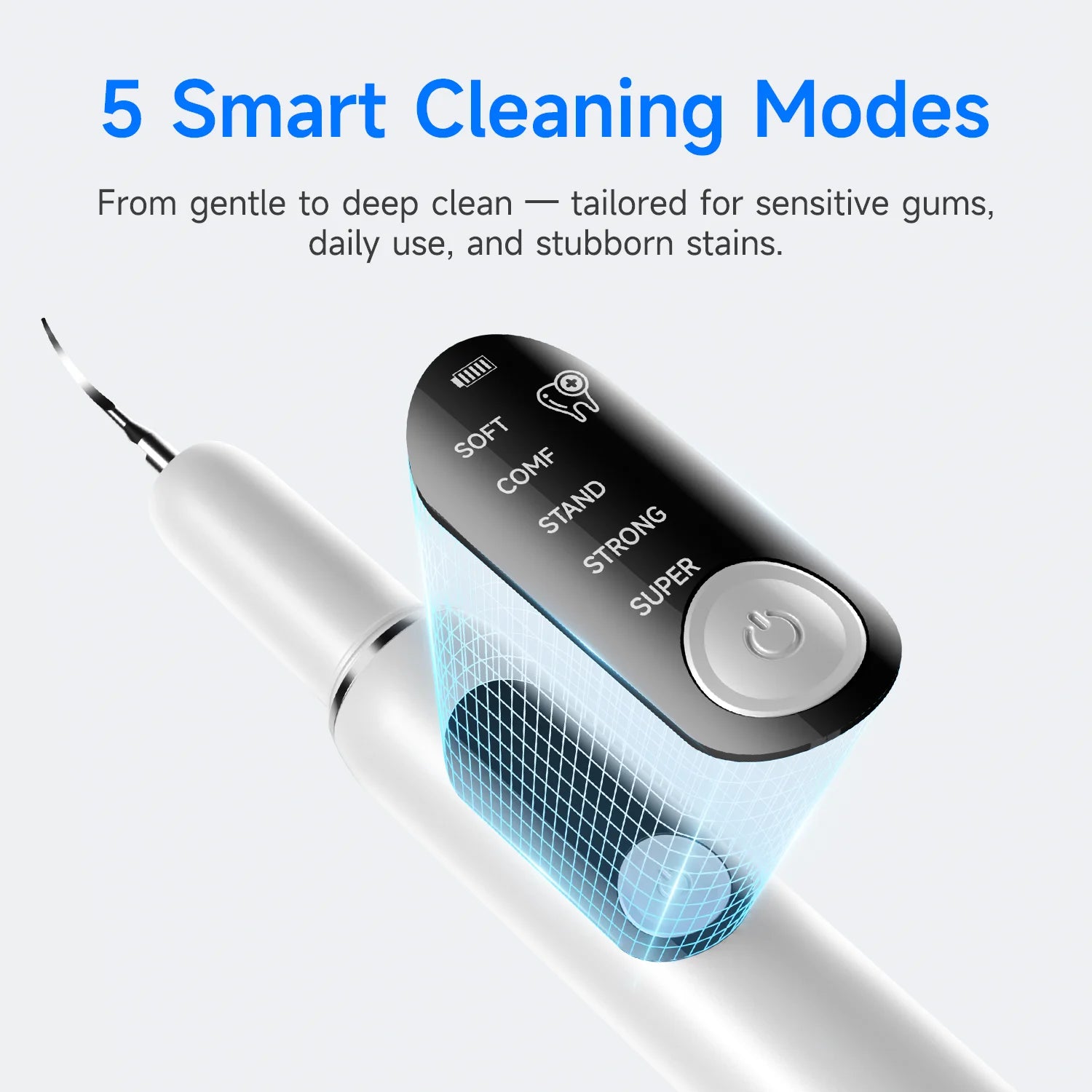 Cat Dog Dental Cleaner For Teeth Tartar Remover Waterproof IPX6 Five Modes Dental Teeth Scaler For Pet Dental Cleaning Equipment